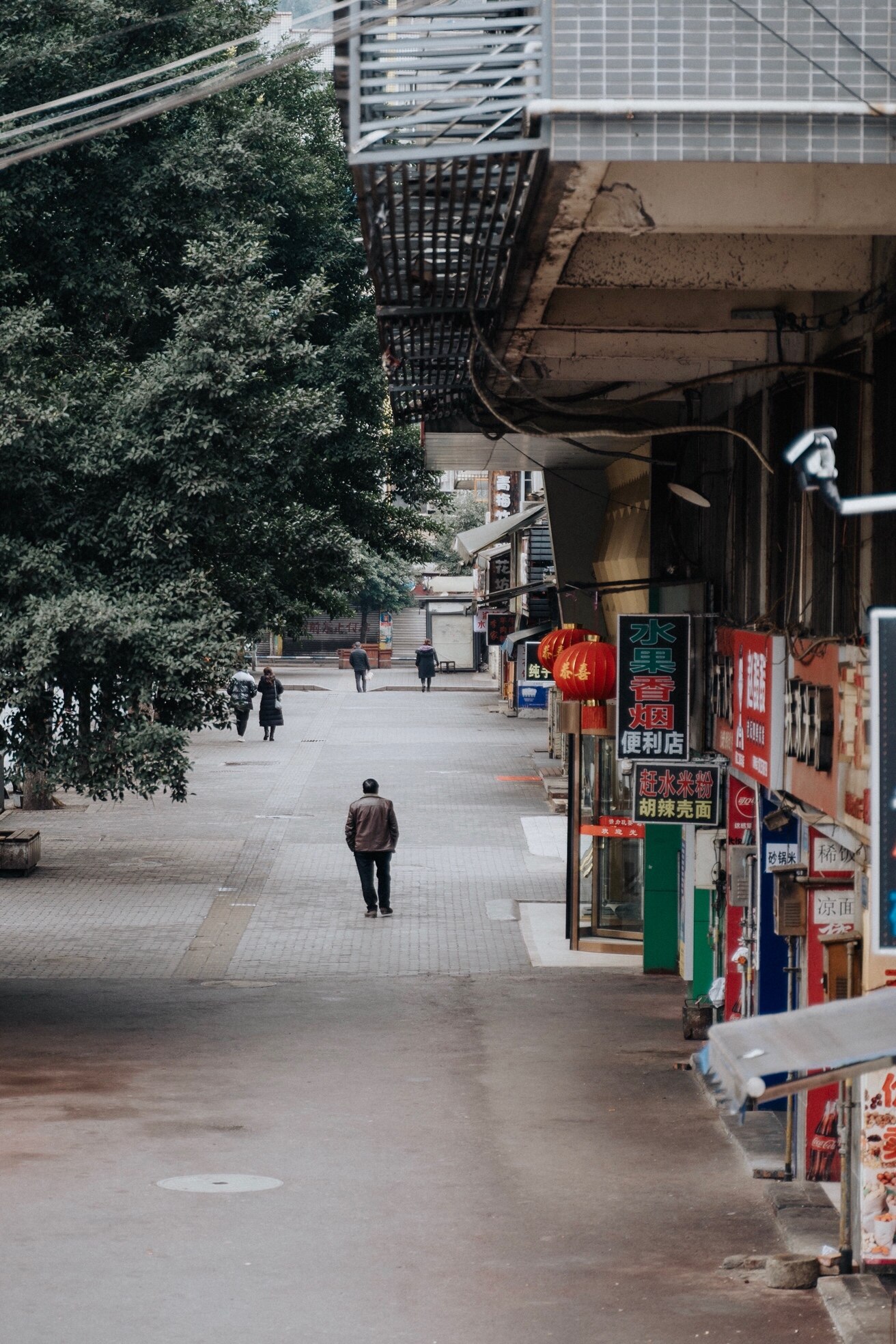 疫情之下一座冷清的城市