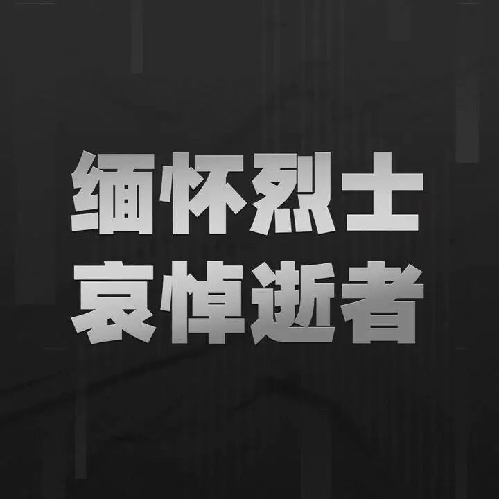 哀悼日,战友们,你们幸苦了,祖国人民感谢你们